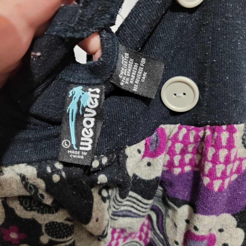 sweater tank top y2k chucky tank top gray flower with large button - Picture 4 of 10